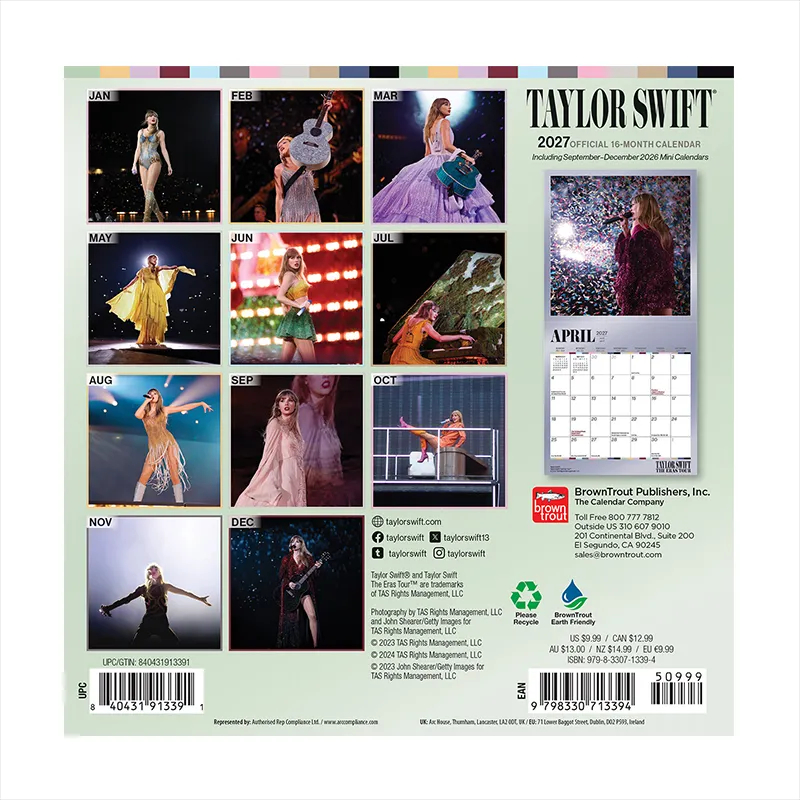 TS 2027 Wall Calendar