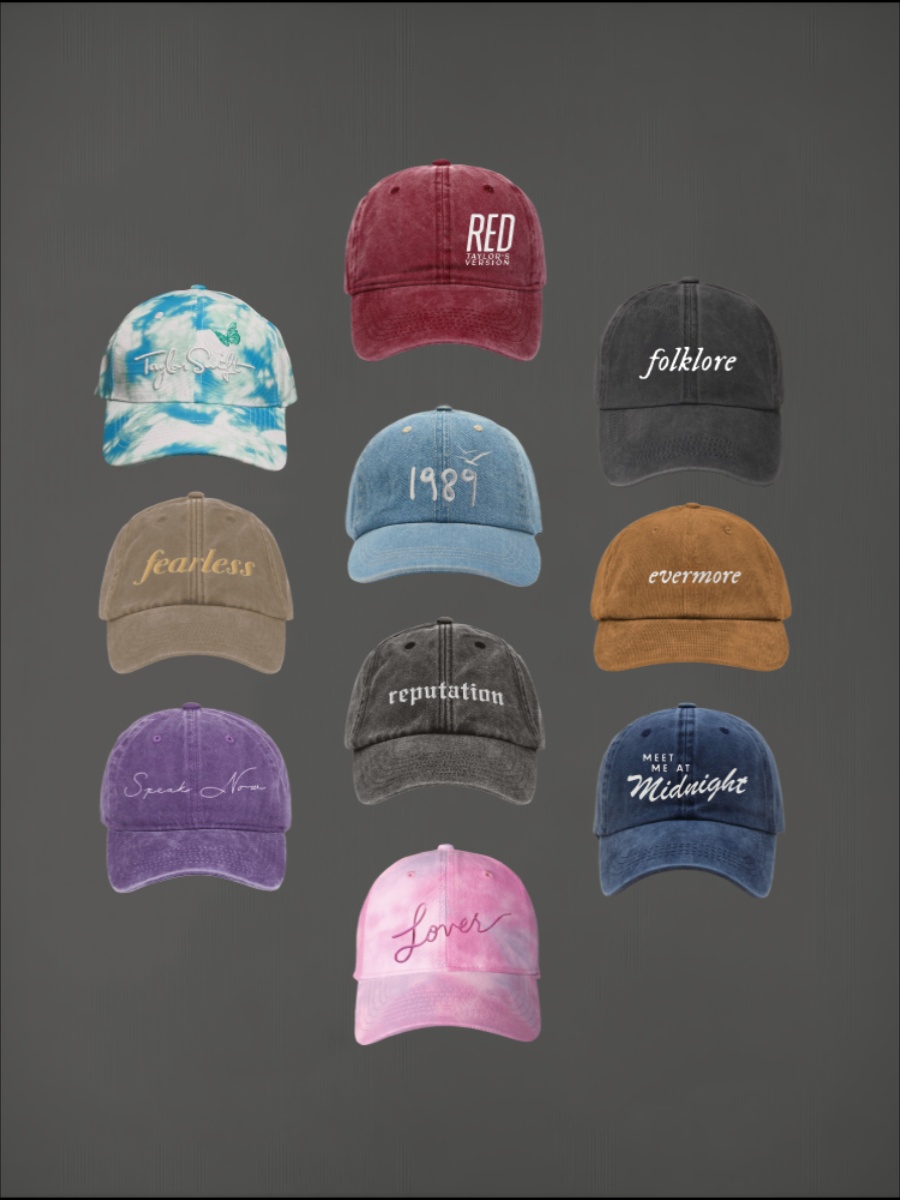 Taylor Swift-Inspired Handmade Baseball Cap & Bucket Hat