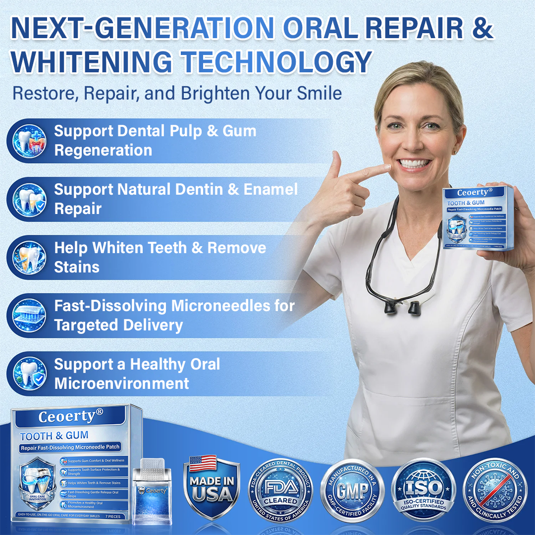 gvahq® Tooth & Gum Repair Fast-Dissolving Microneedle Patch — 10