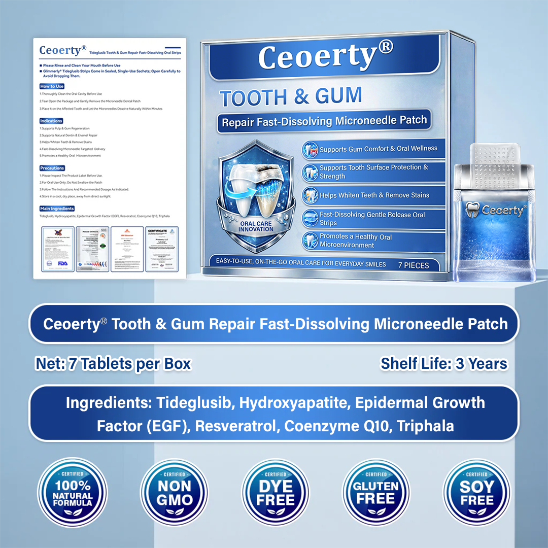 gvahq® Tooth & Gum Repair Fast-Dissolving Microneedle Patch — 13