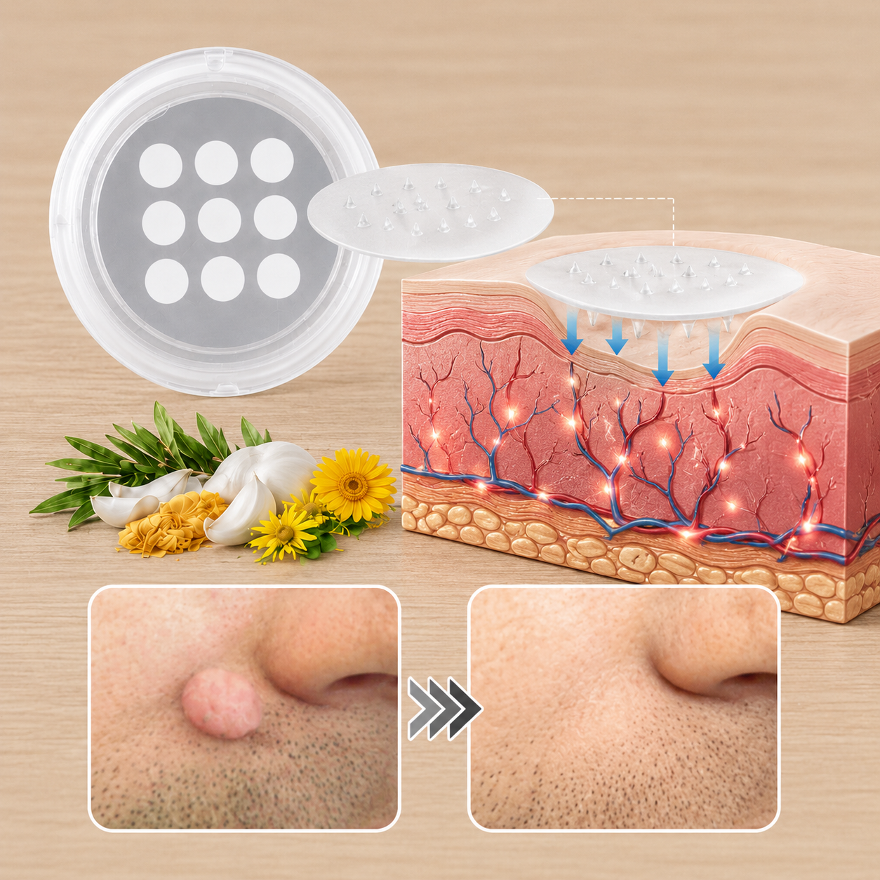 gvahq® 2-in-1 Microneedle & Hydrocolloid Patch — 14