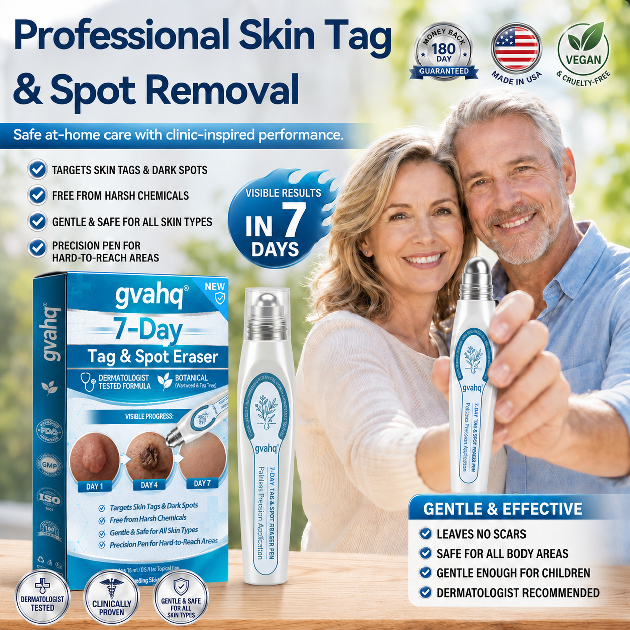 gvahq® 7-Day Tag & Spot Eraser (Zero Pain, Zero Scars Rollerball) — 1