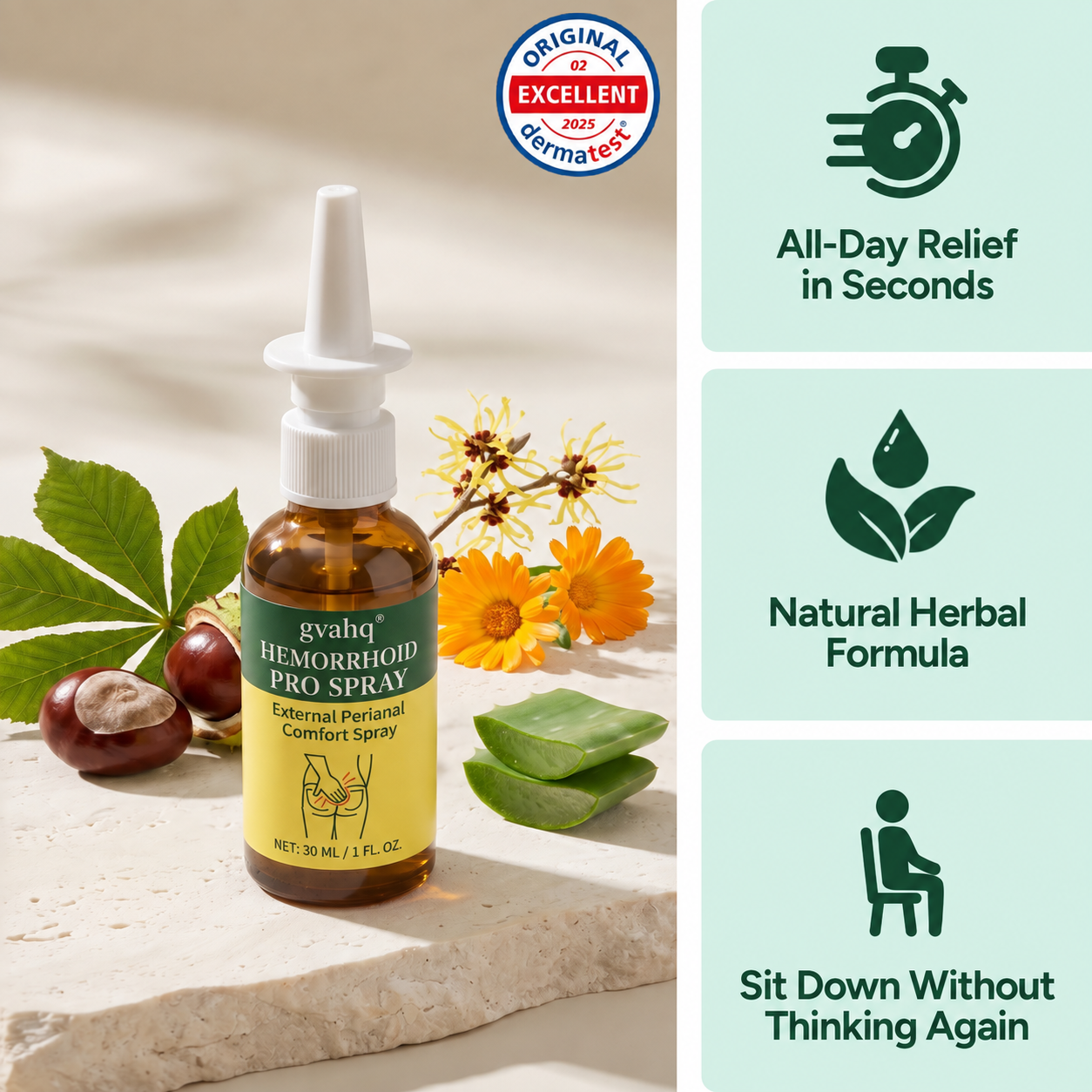 gvahq® Advanced Comfort Hemorrhoid PRO Spray — 1
