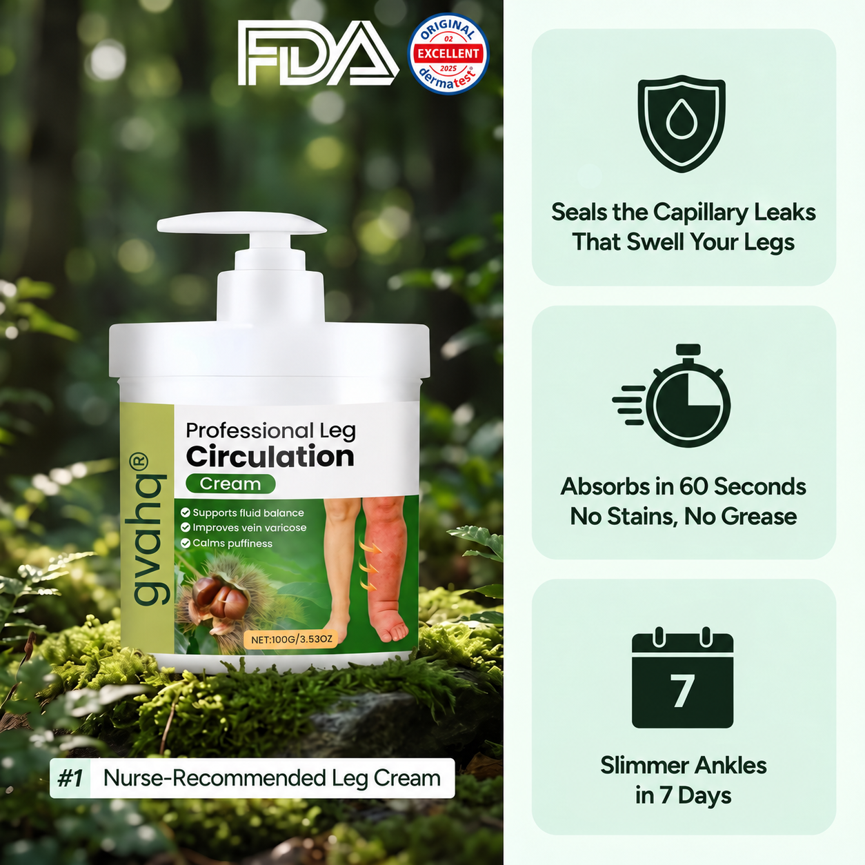 gvahq® Professional Leg Circulation Cream — 1