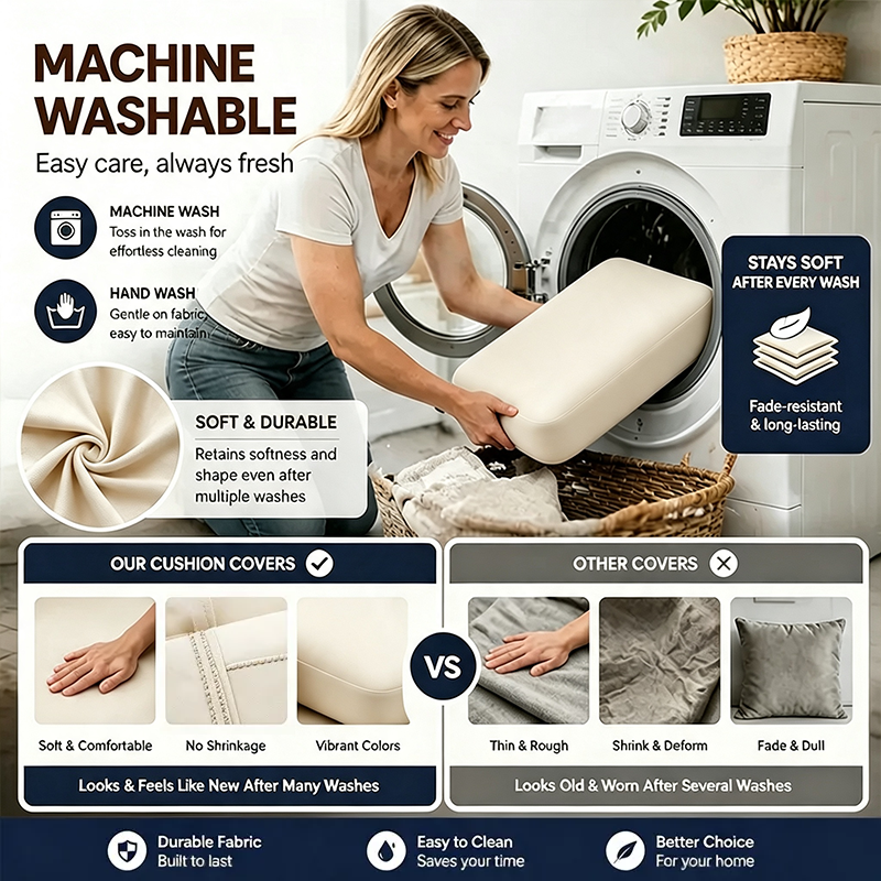 Cream tone Outdoor Patio Sofa Cushion Covers machine washable