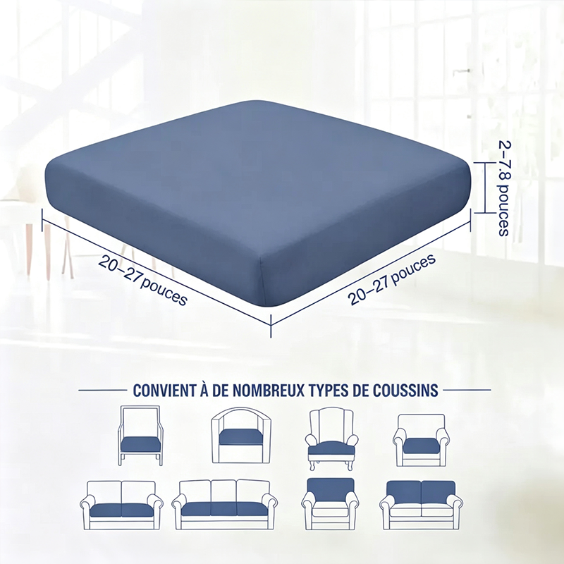 Slate Blue Outdoor Patio Sofa Cushion Covers
