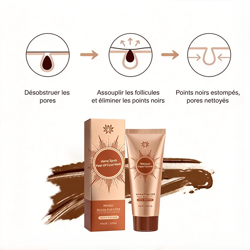 💖 2 achetés + 2 offerts – Masque visage peel-off aux plantes pour les imperfections