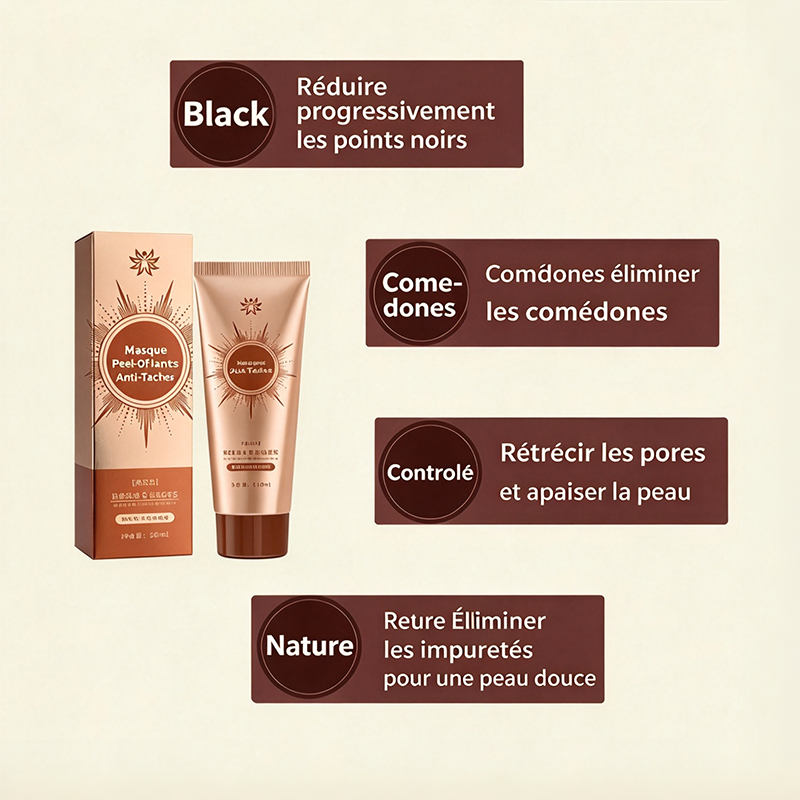 💖 2 achetés + 2 offerts – Masque visage peel-off aux plantes pour les imperfections