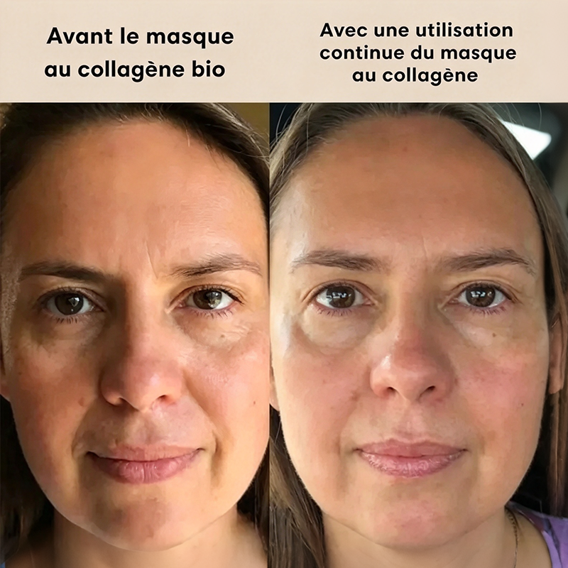 Masque visage peel-off enveloppant au collagène pour la nuit
