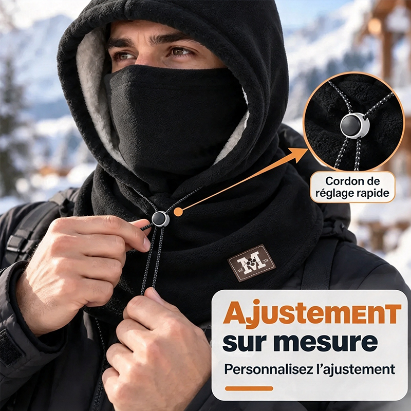 Cagoule polaire d'hiver – Chauffe-visage et cache-cou 3 en 1