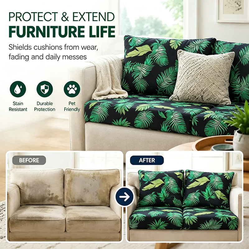 Tropical Luxe Outdoor Patio Sofa Cushion Covers