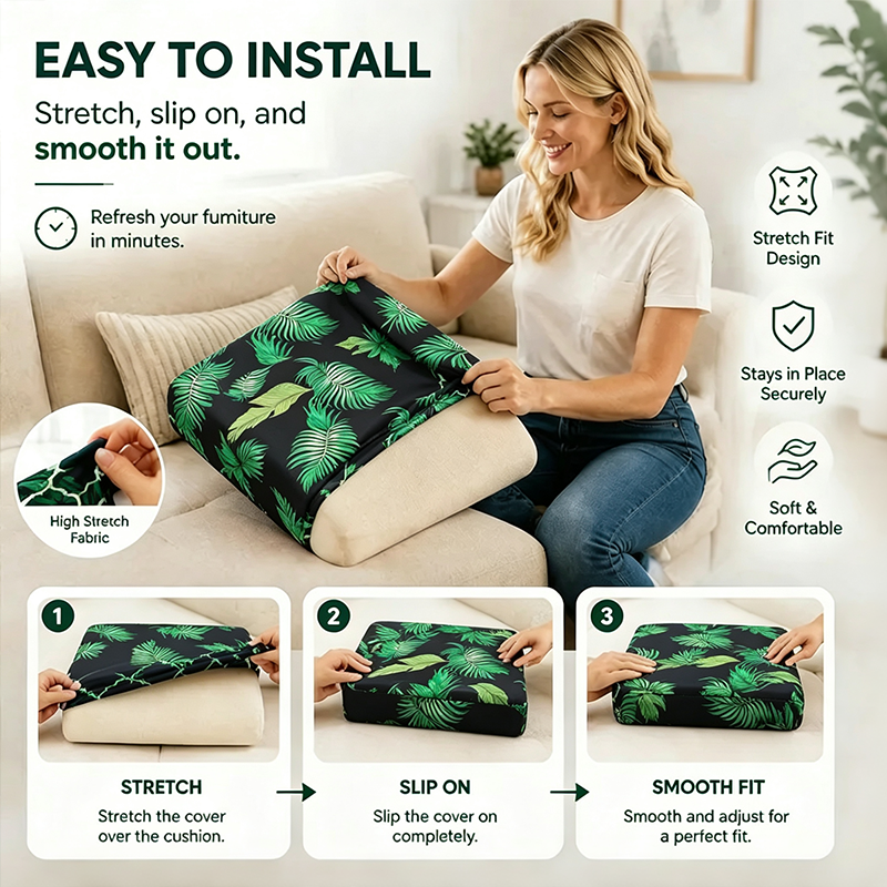 Tropical Luxe Outdoor Patio Sofa Cushion Covers