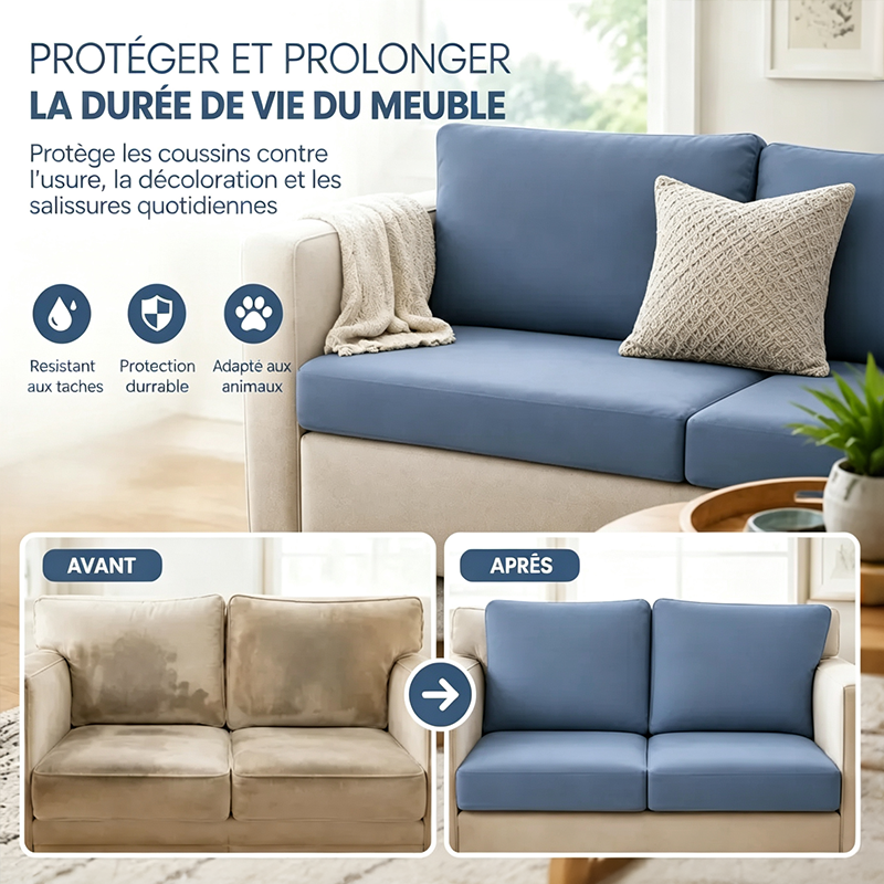 Slate Blue Outdoor Patio Sofa Cushion Covers