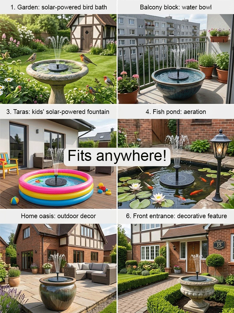 Solar suspended fountain