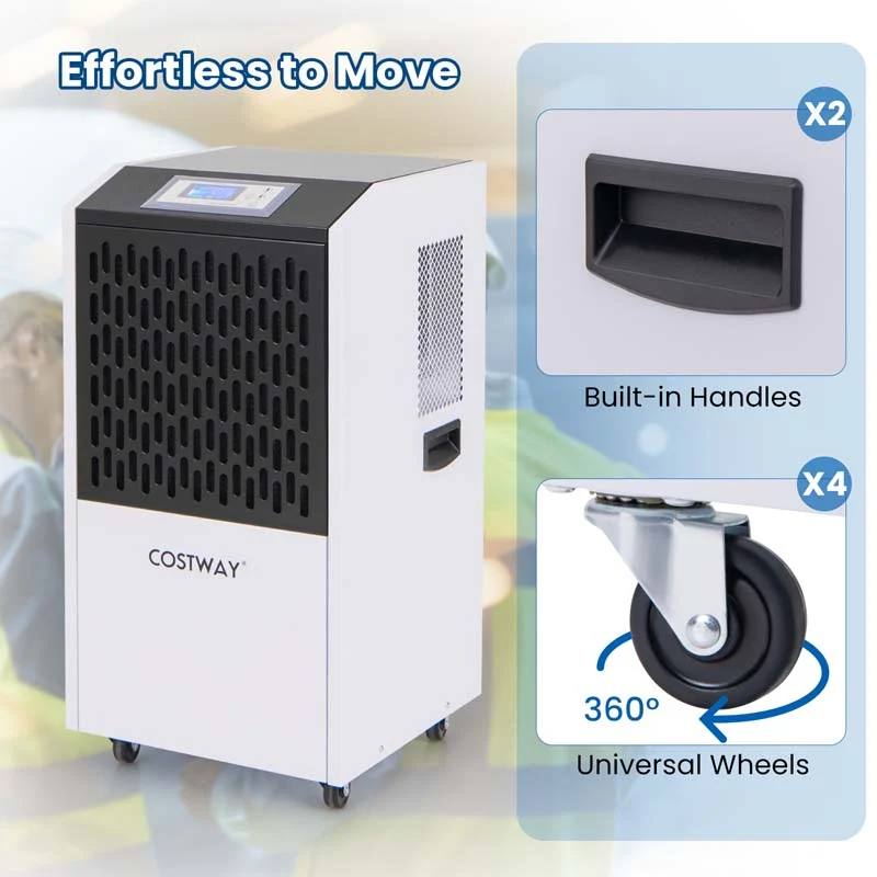 Eletriclife 250 Pints Commercial Dehumidifier with Drain Hose