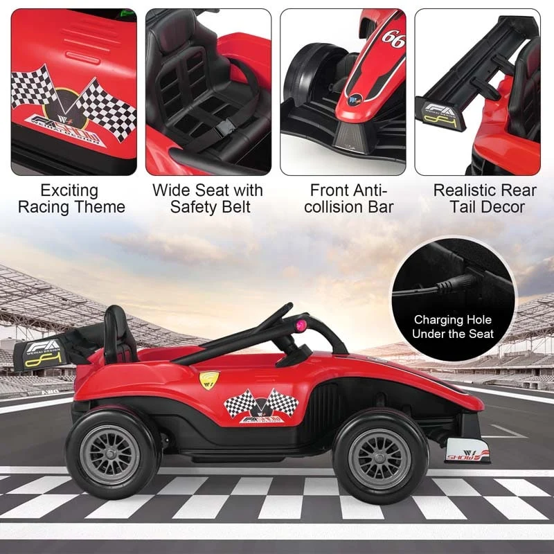 Eletriclife 12V Kids Ride on Electric Formula Racing Car with Remote Control