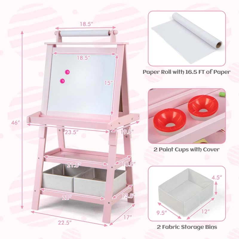 Eletriclife 3-in-1 Double-Sided Storage Art Easel