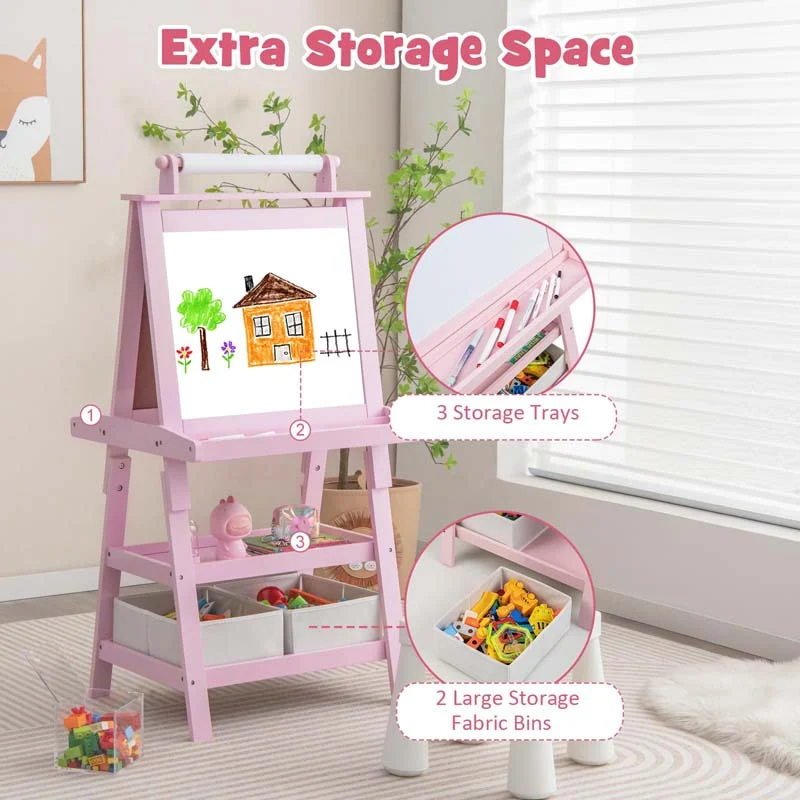 Eletriclife 3-in-1 Double-Sided Storage Art Easel
