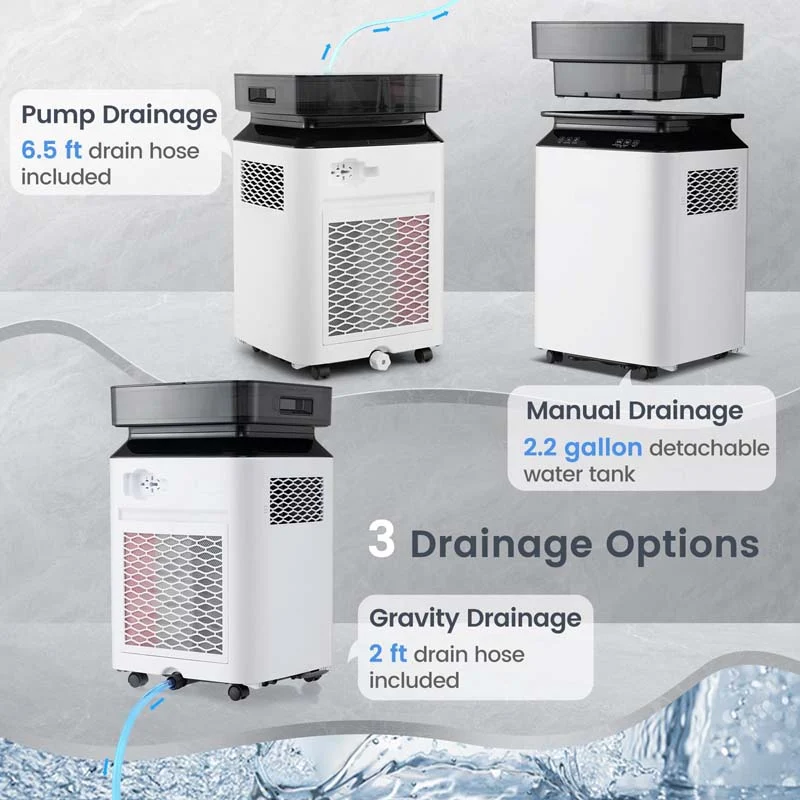 Eletriclife 70 Pint Dehumidifier with Continuous and Auto Mode