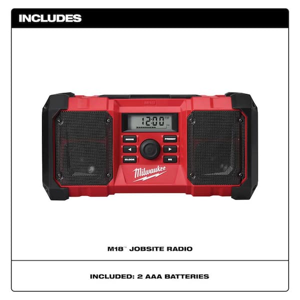 Milwaukee 2890-20 M18 18-Volt Lithium-Ion Cordless Jobsite Radio Milwaukee 2890-20 M18 18-Volt Lithium-Ion Cordless Jobsite Radio - 2