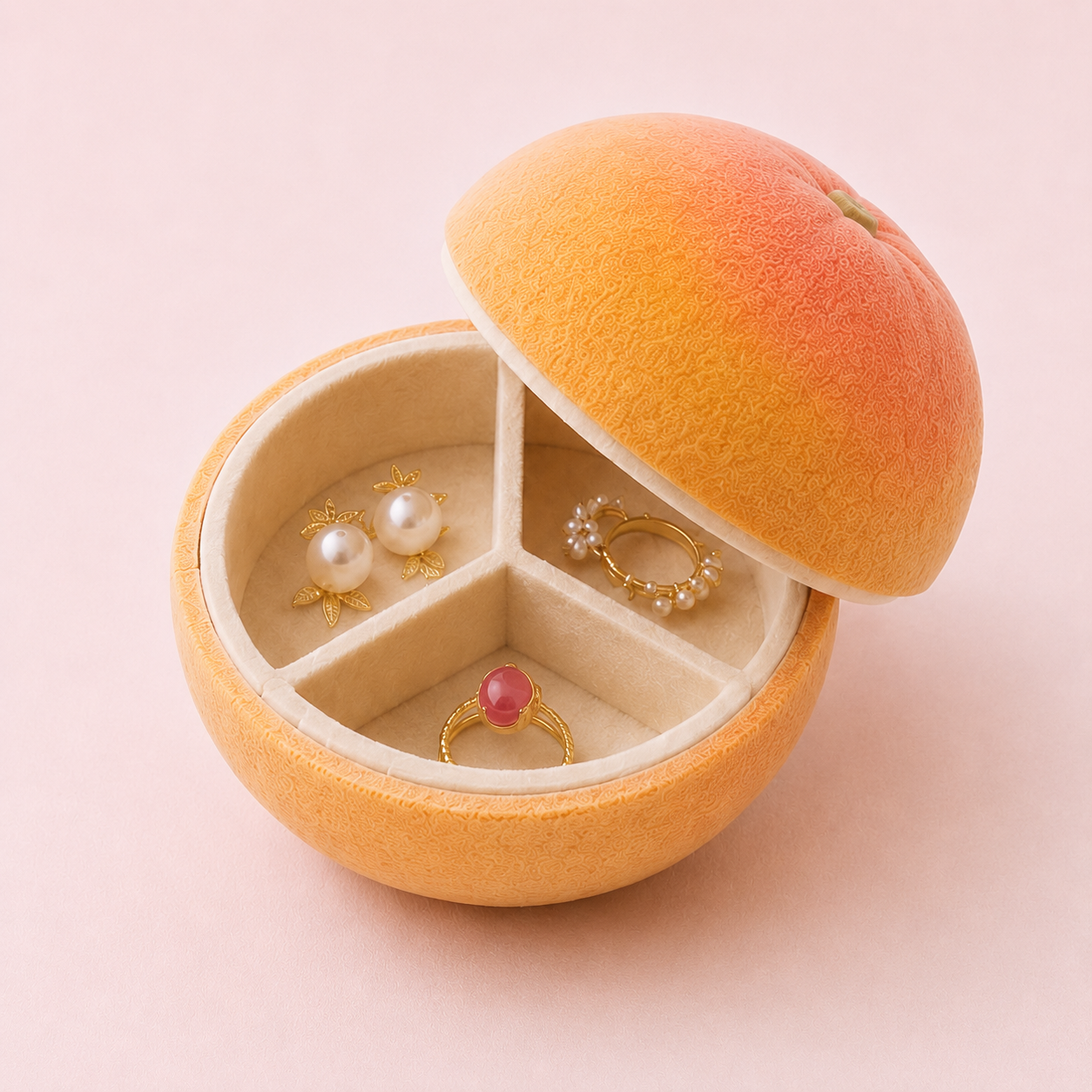 Grapefruit Jewelry Box