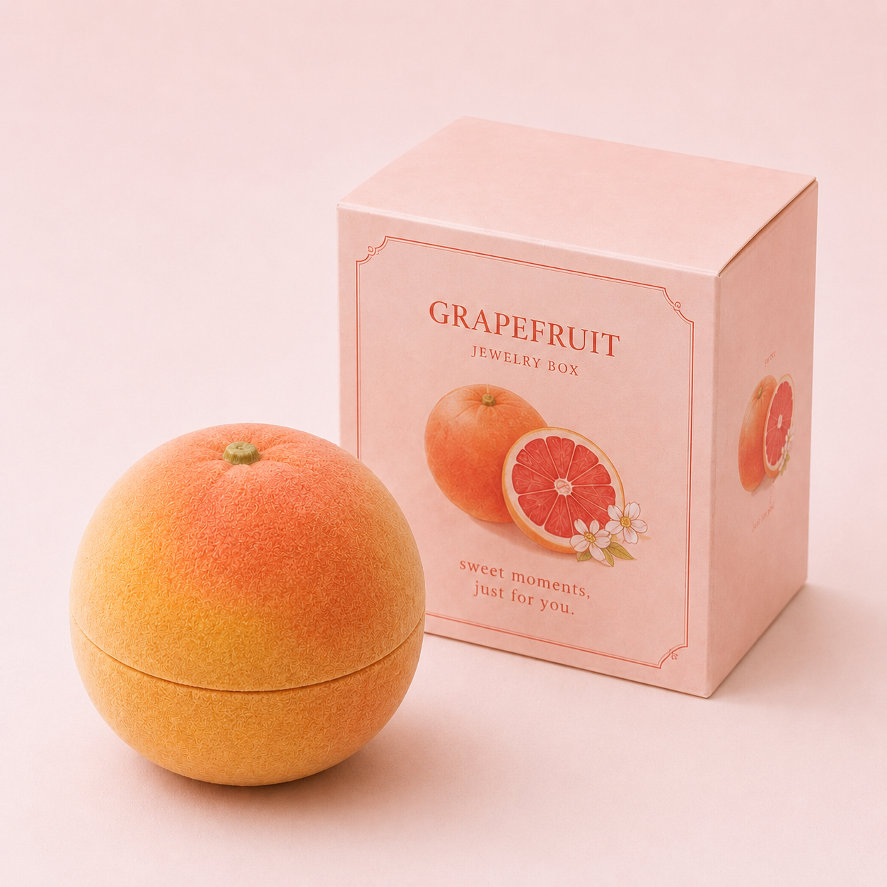 Grapefruit Jewelry Box