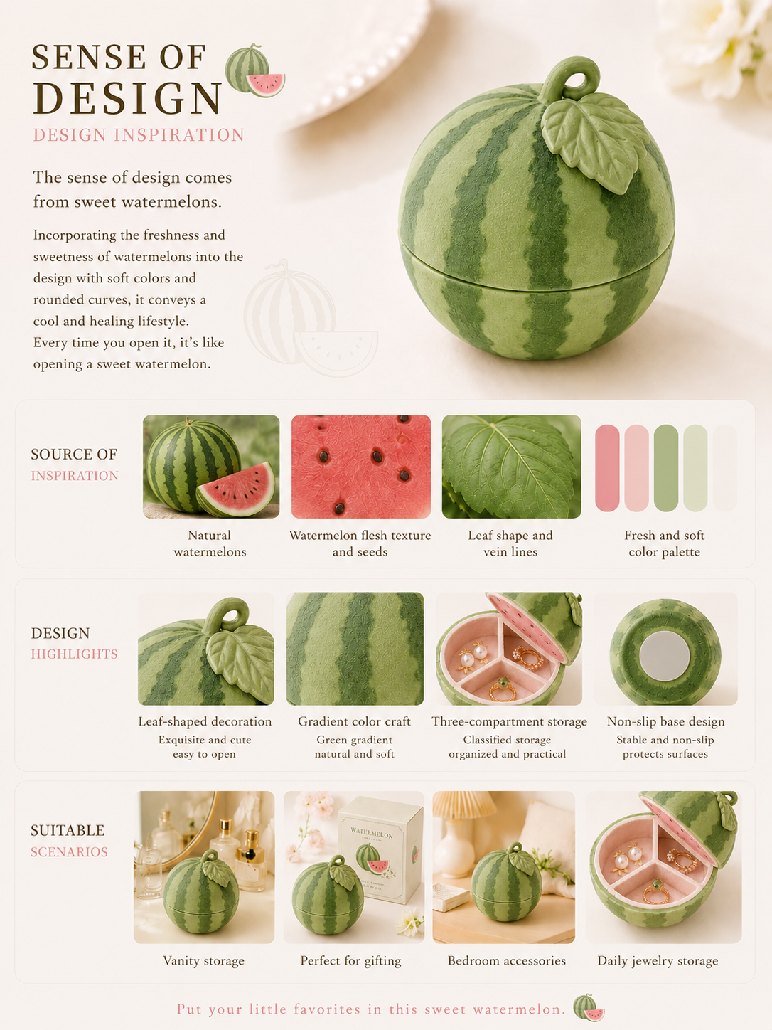 Watermelon Jewelry Box