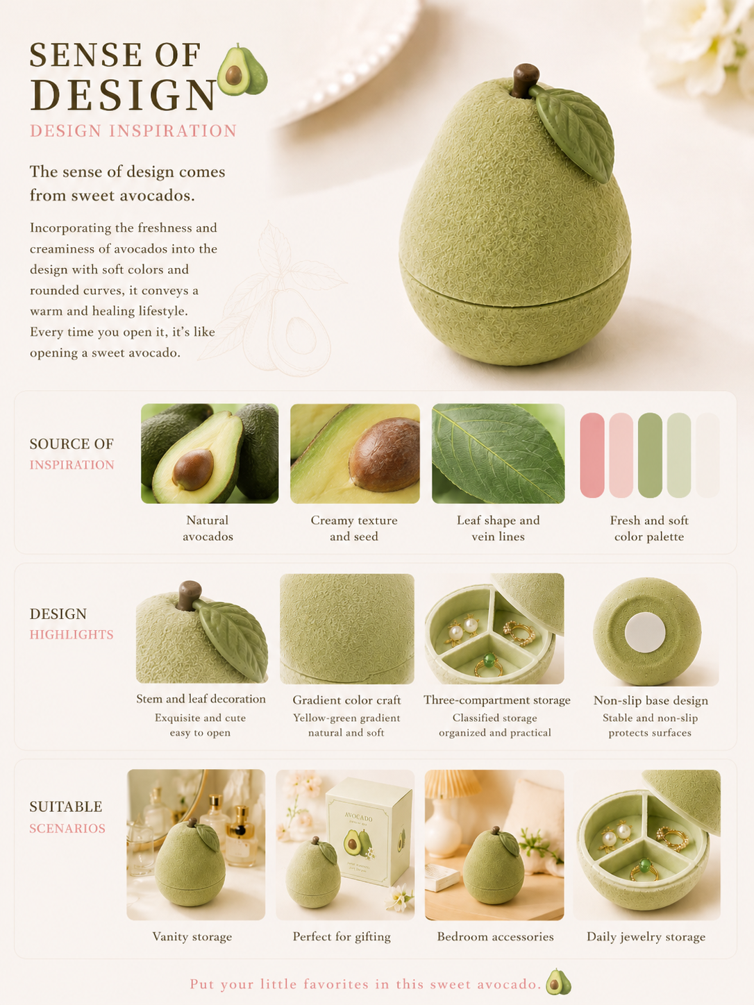 Avocado Jewelry Box