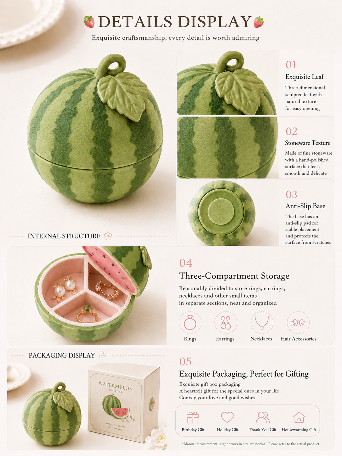 Watermelon Jewelry Box