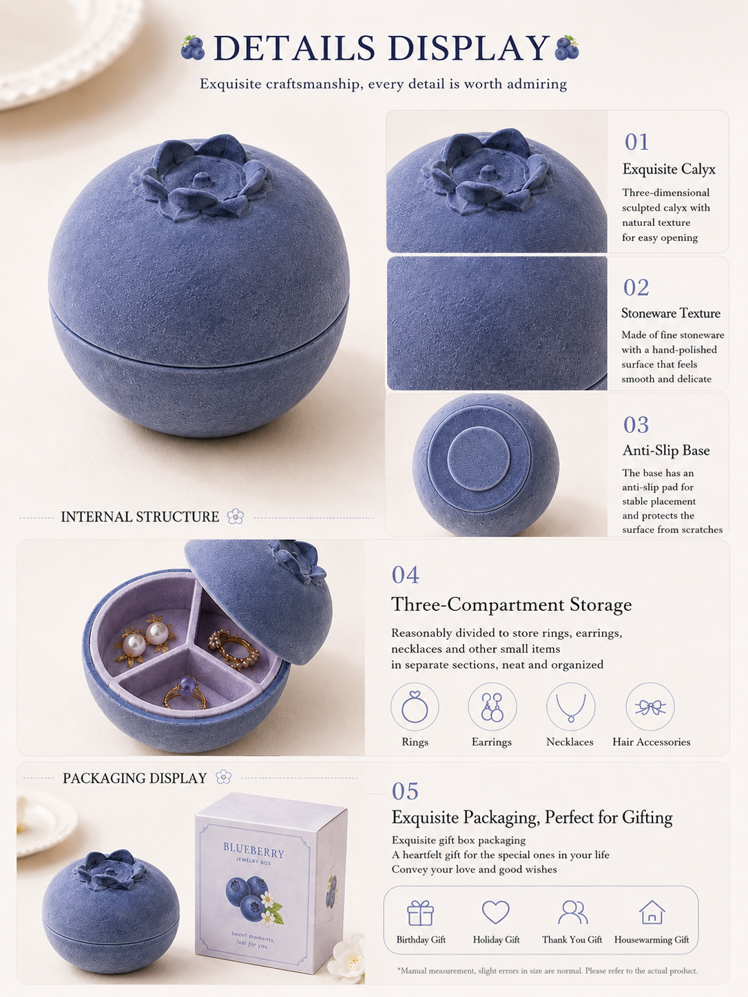 Blueberry Jewelry Box