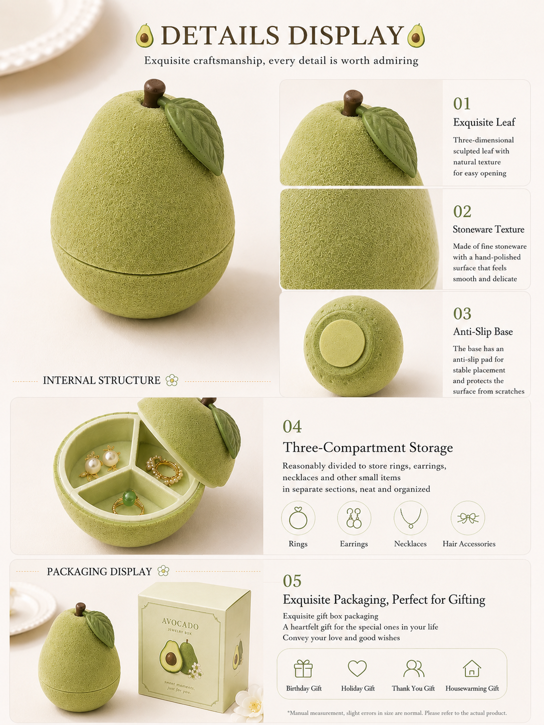 Avocado Jewelry Box