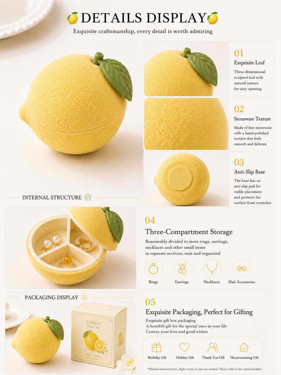 Lemon Jewelry Box