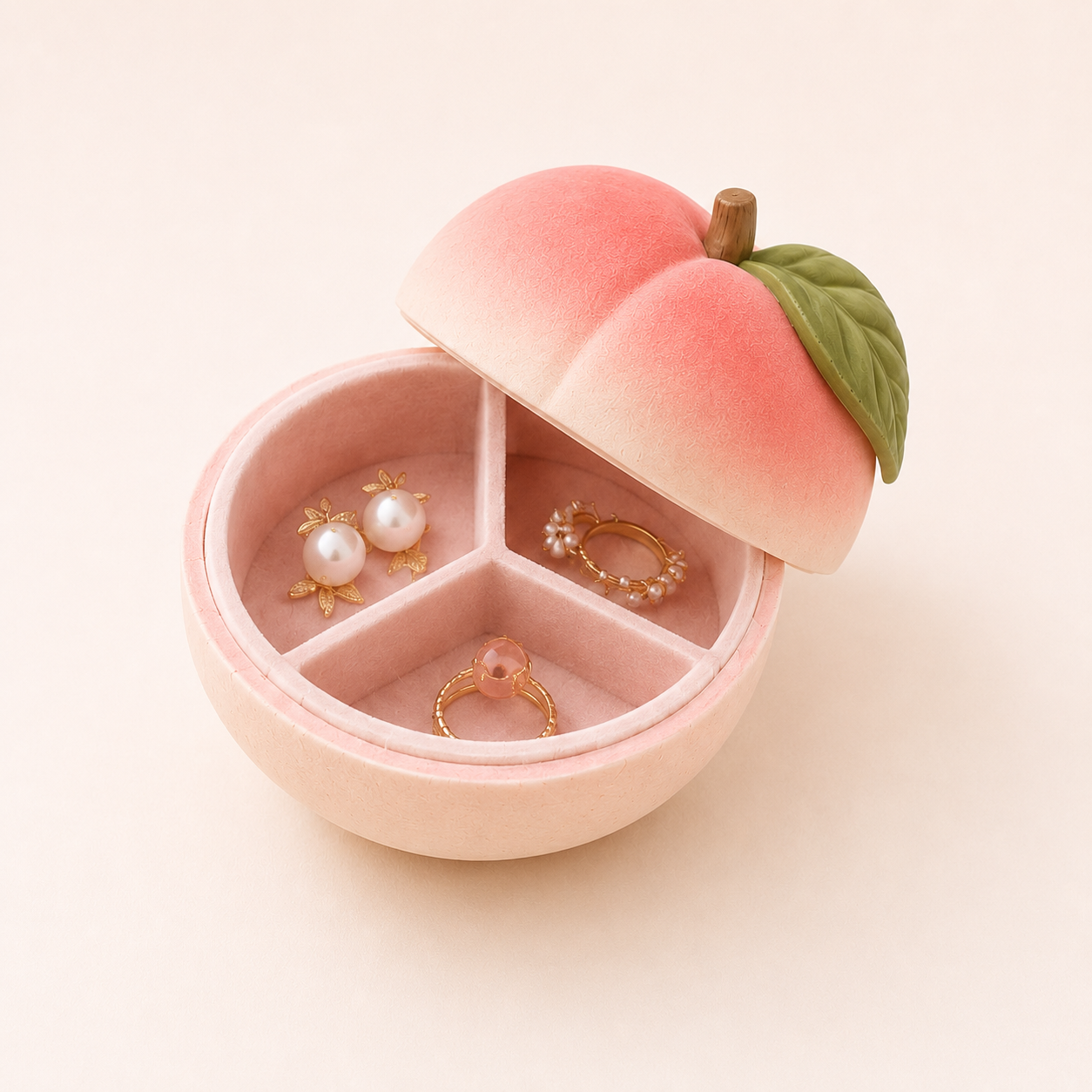 Peach Jewelry Box