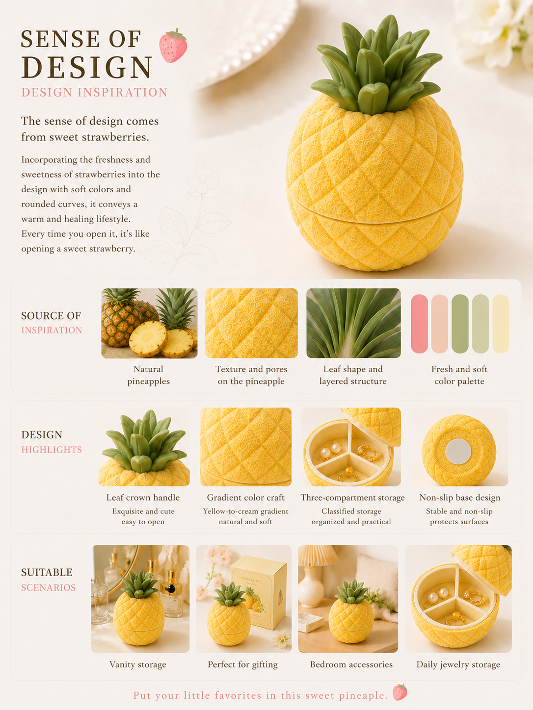 Pineapple Jewelry Box