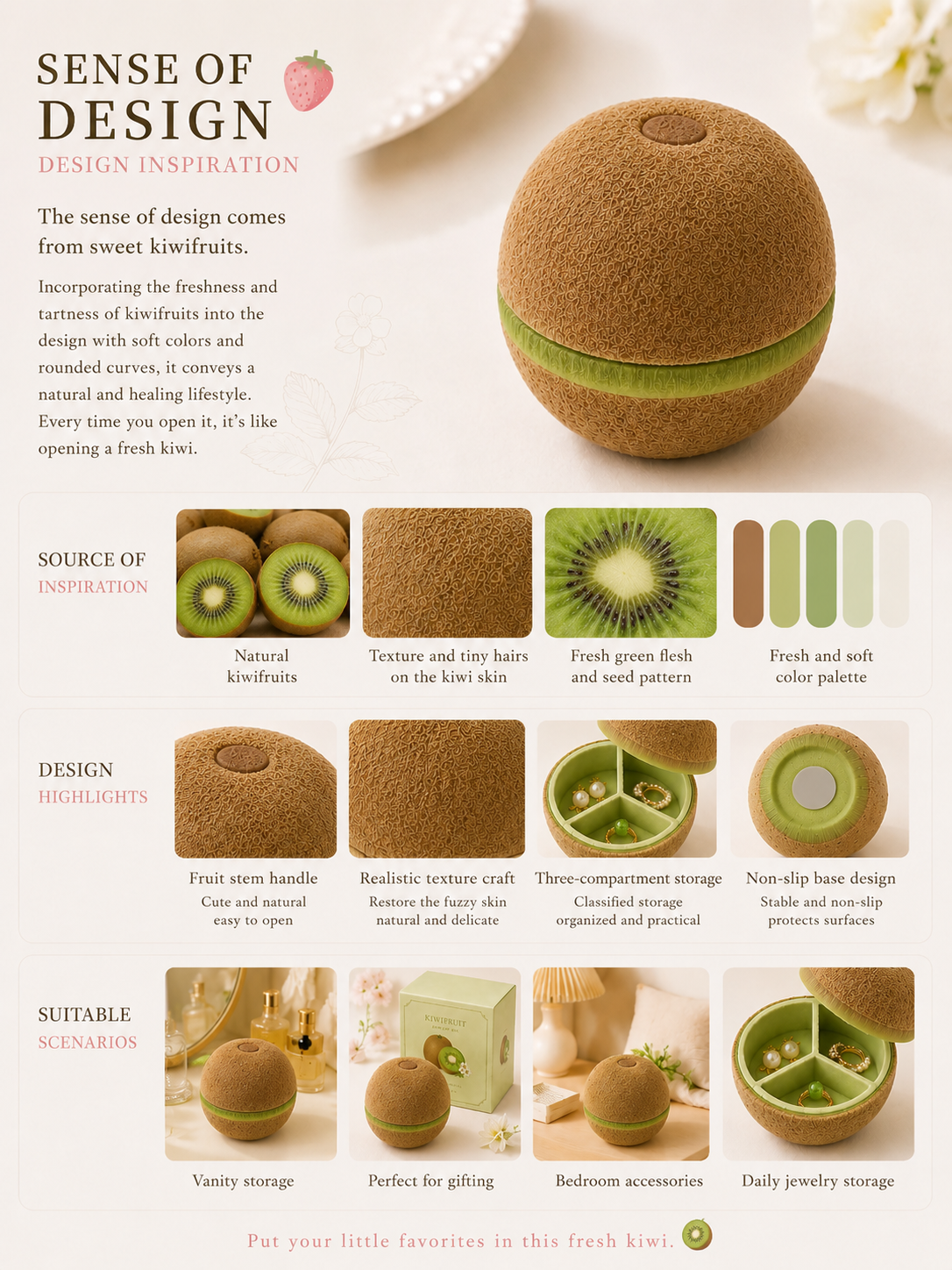 Kiwi Jewelry Box