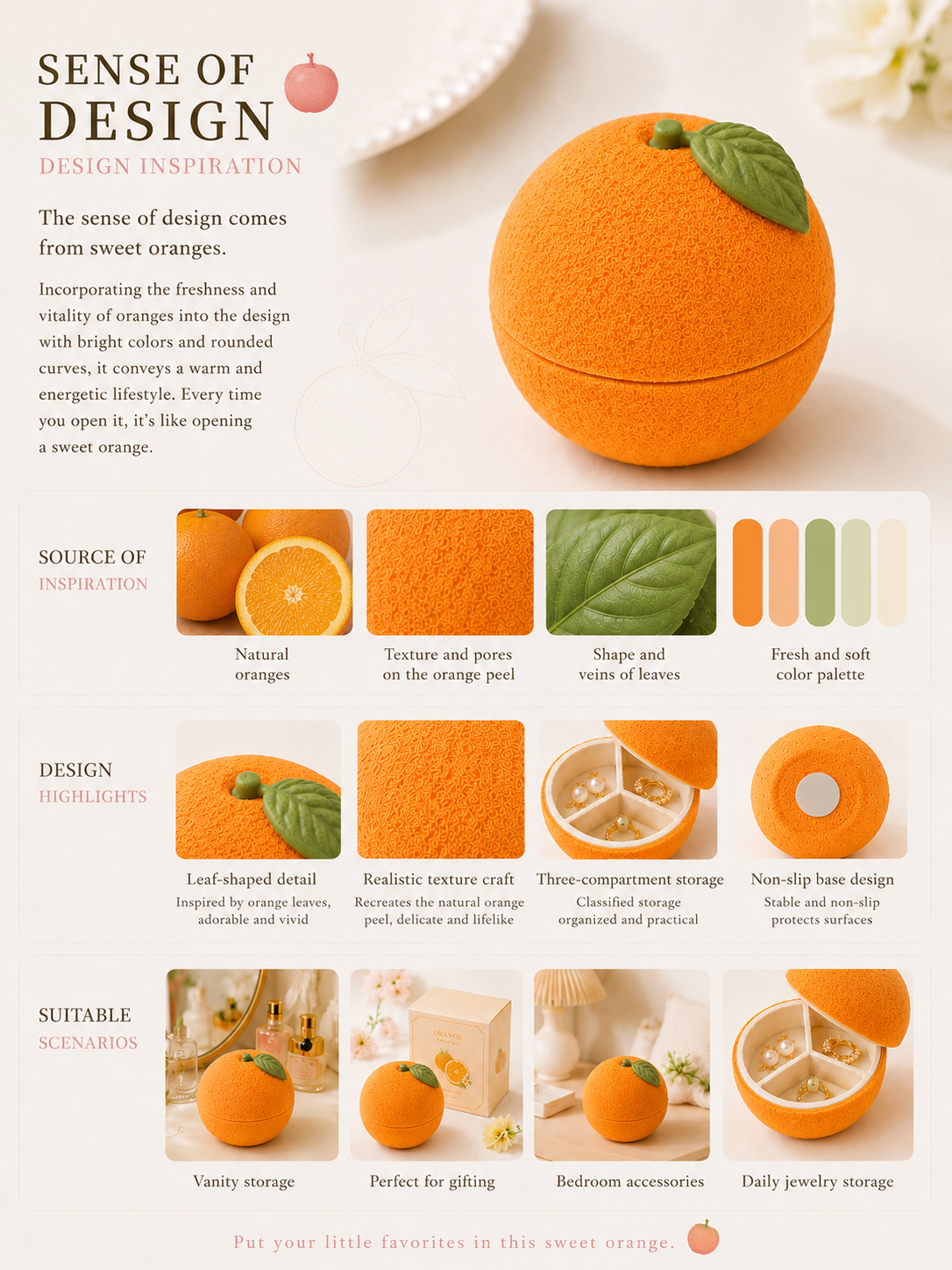 Orange Jewelry Box
