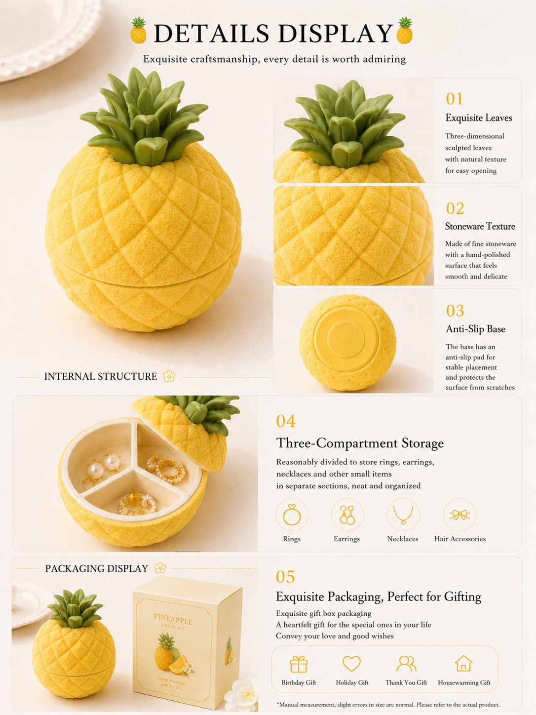 Pineapple Jewelry Box