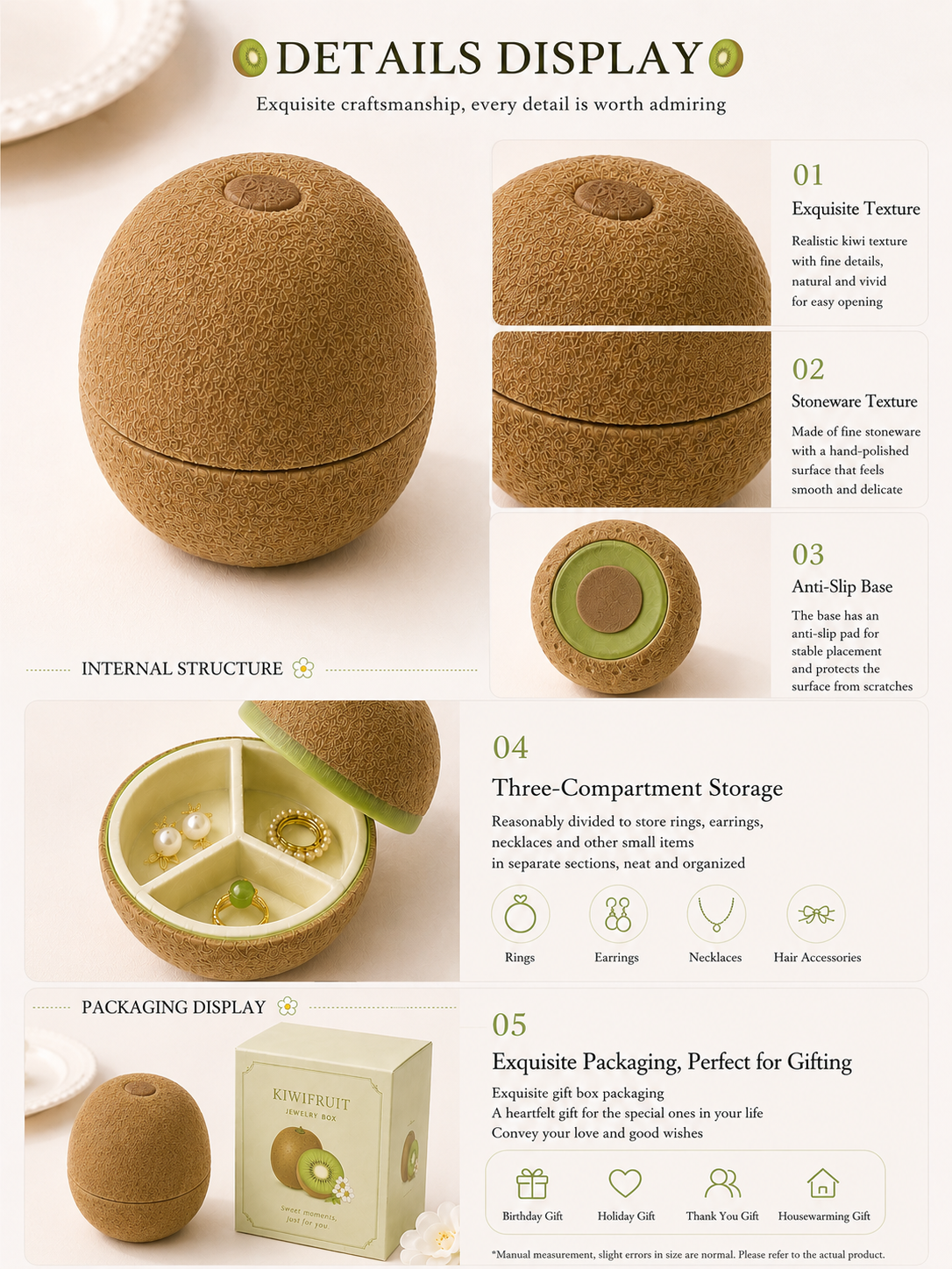 Kiwi Jewelry Box