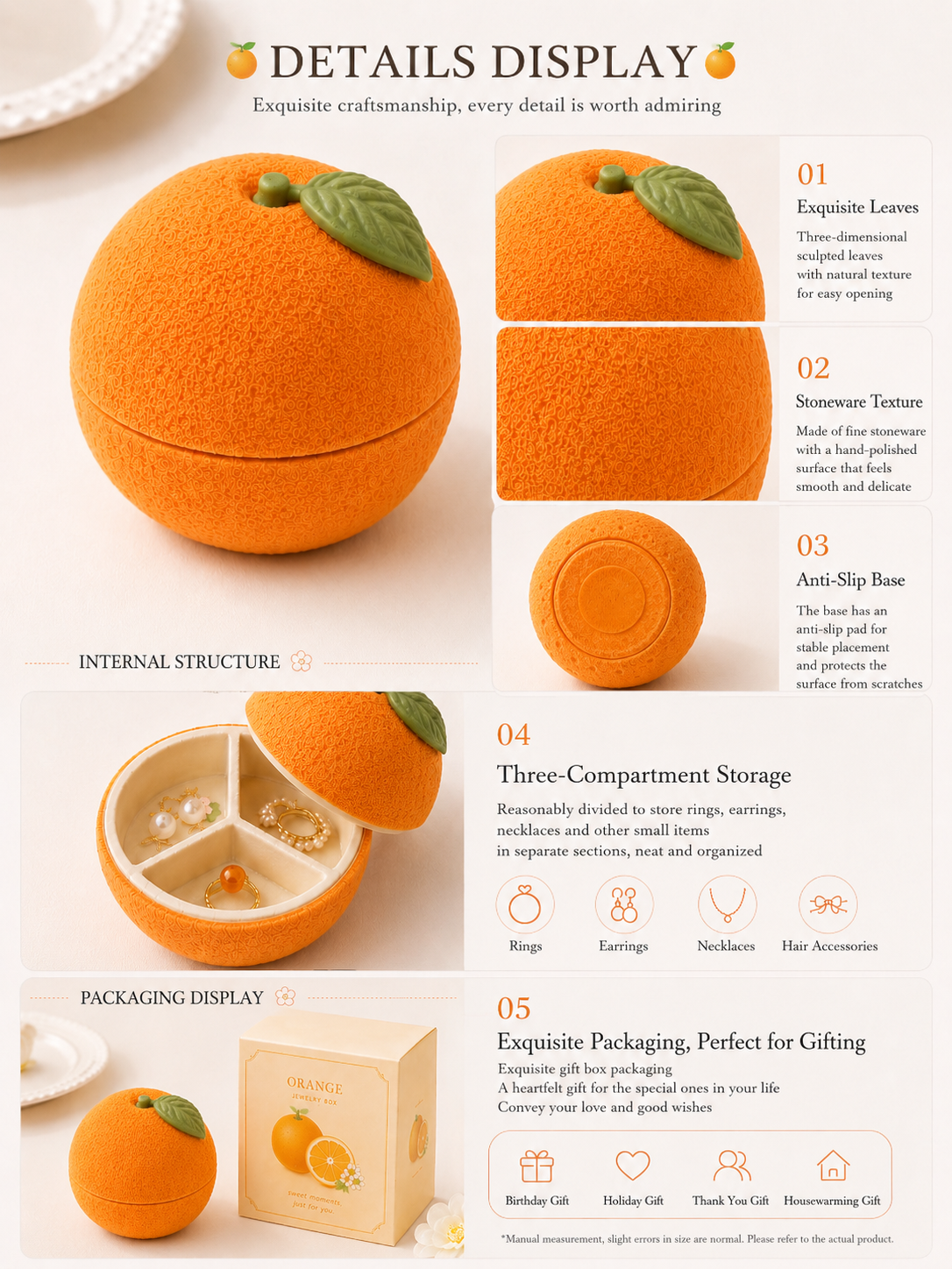 Orange Jewelry Box