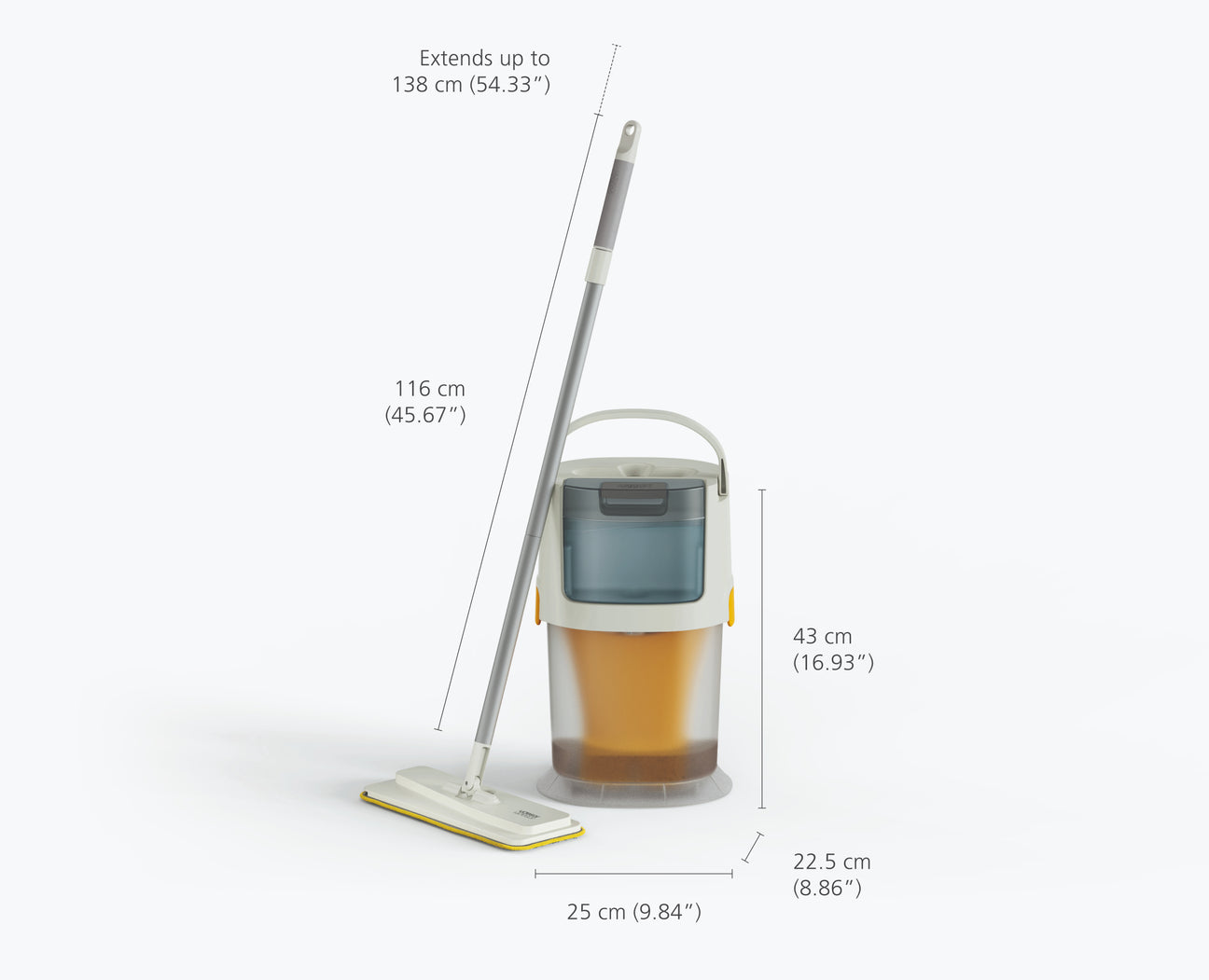 Microfiber Floor Mop Cleaning System with Replacement Pads