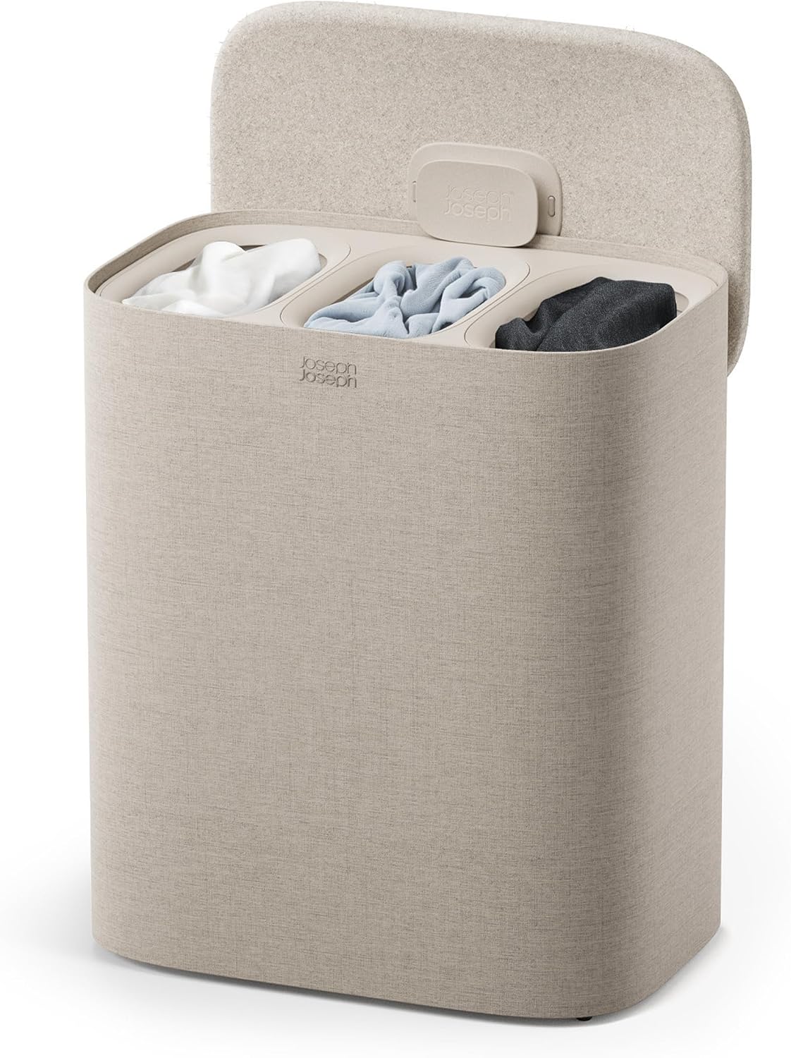90L 3-Compartment Laundry Basket