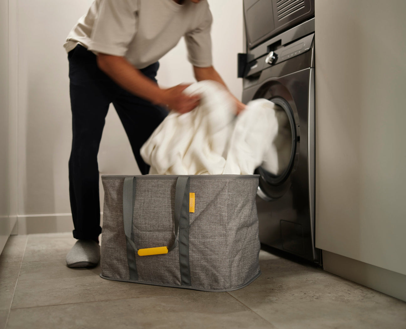 90L 3-Compartment Laundry Basket