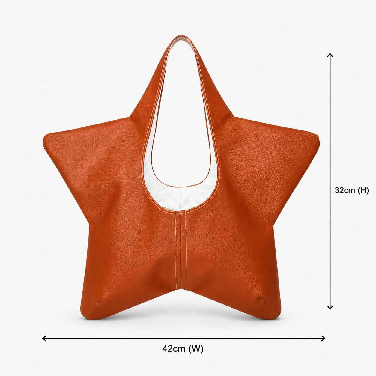 Oversized Star-Shaped Statement Tote