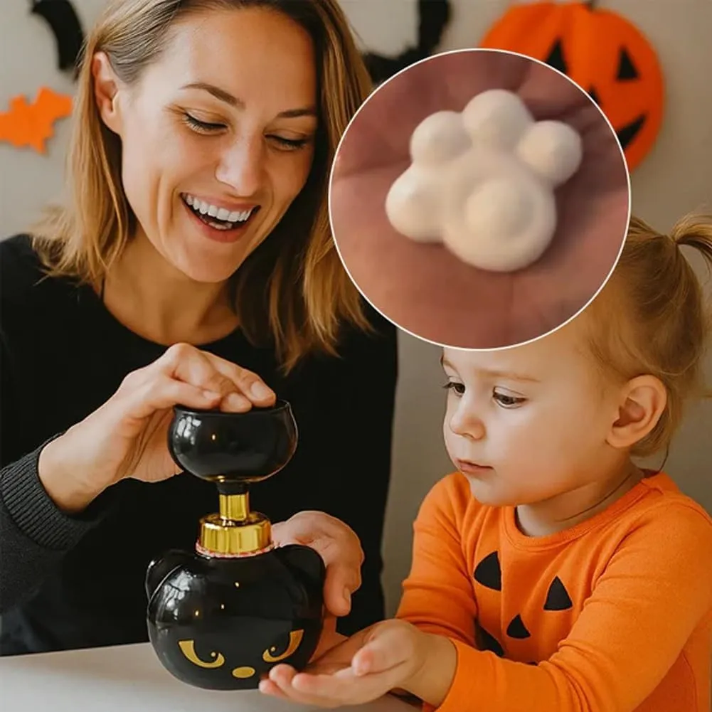 Family enjoying the cat paw foam dispenser