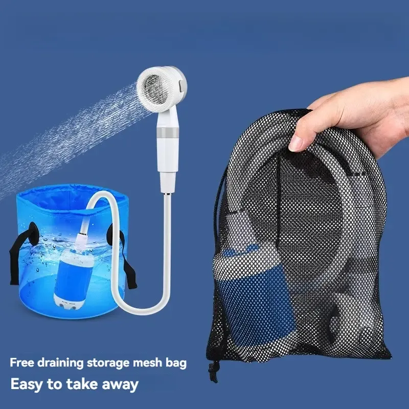 Product Introduction of Portable shower, handheld electric shower, outdoor shower equipment for camping and hiking, pet cleaning, car washing, camping equipment, camping supplies, travel accessories, apartment shower tools 14