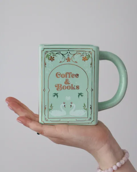 Coffee & Books - Book Mug Green – TheSimpleCollection