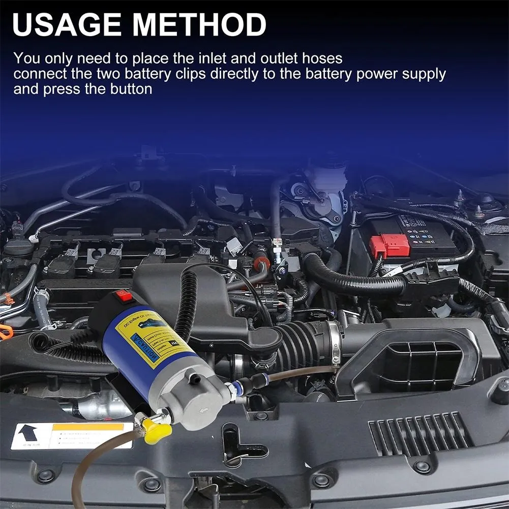 How to connect and use the electric oil extractor pump