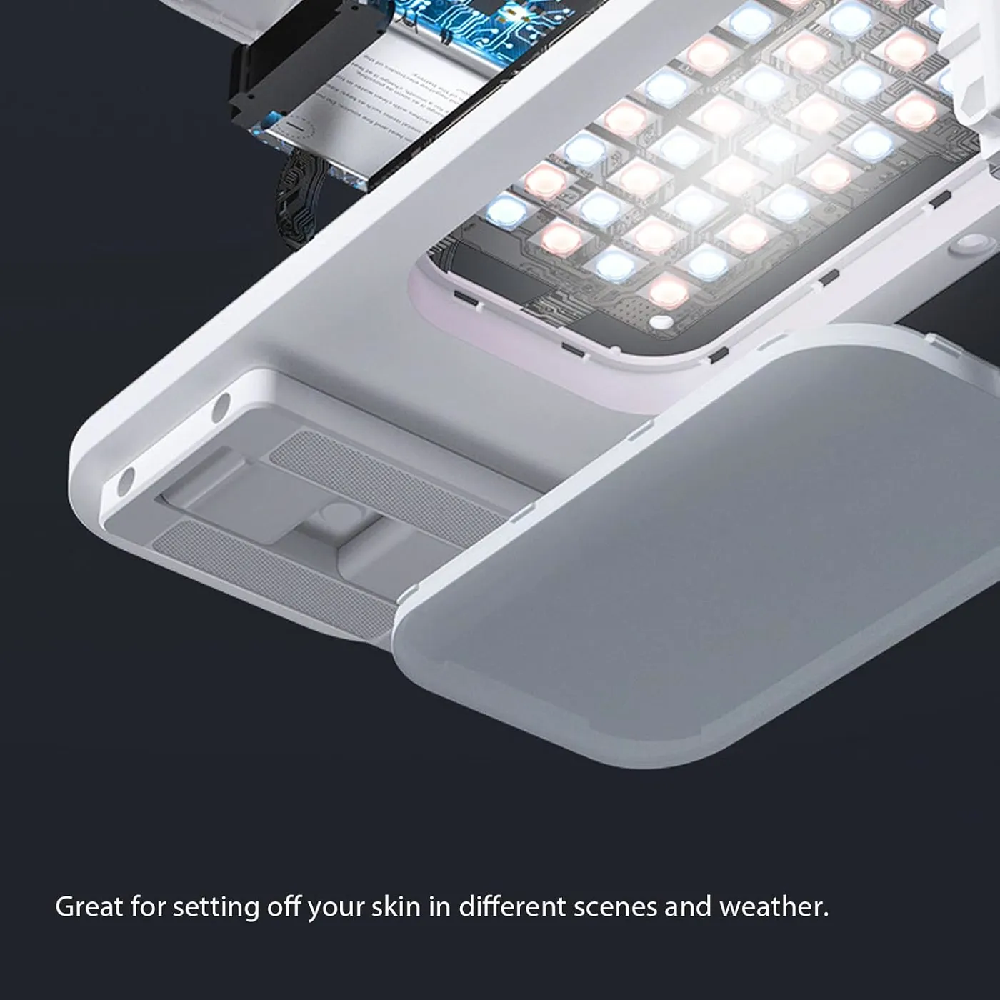 Close view of the integrated fill light