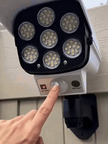 Solar motion light installation and nighttime activation demonstration