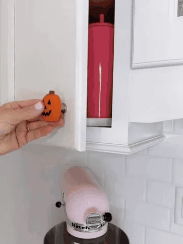 Pumpkin knob cover installation demonstration